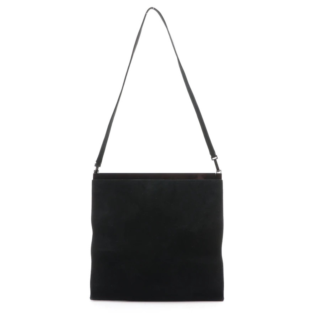 Black Suede Gucci Shoulder Bag